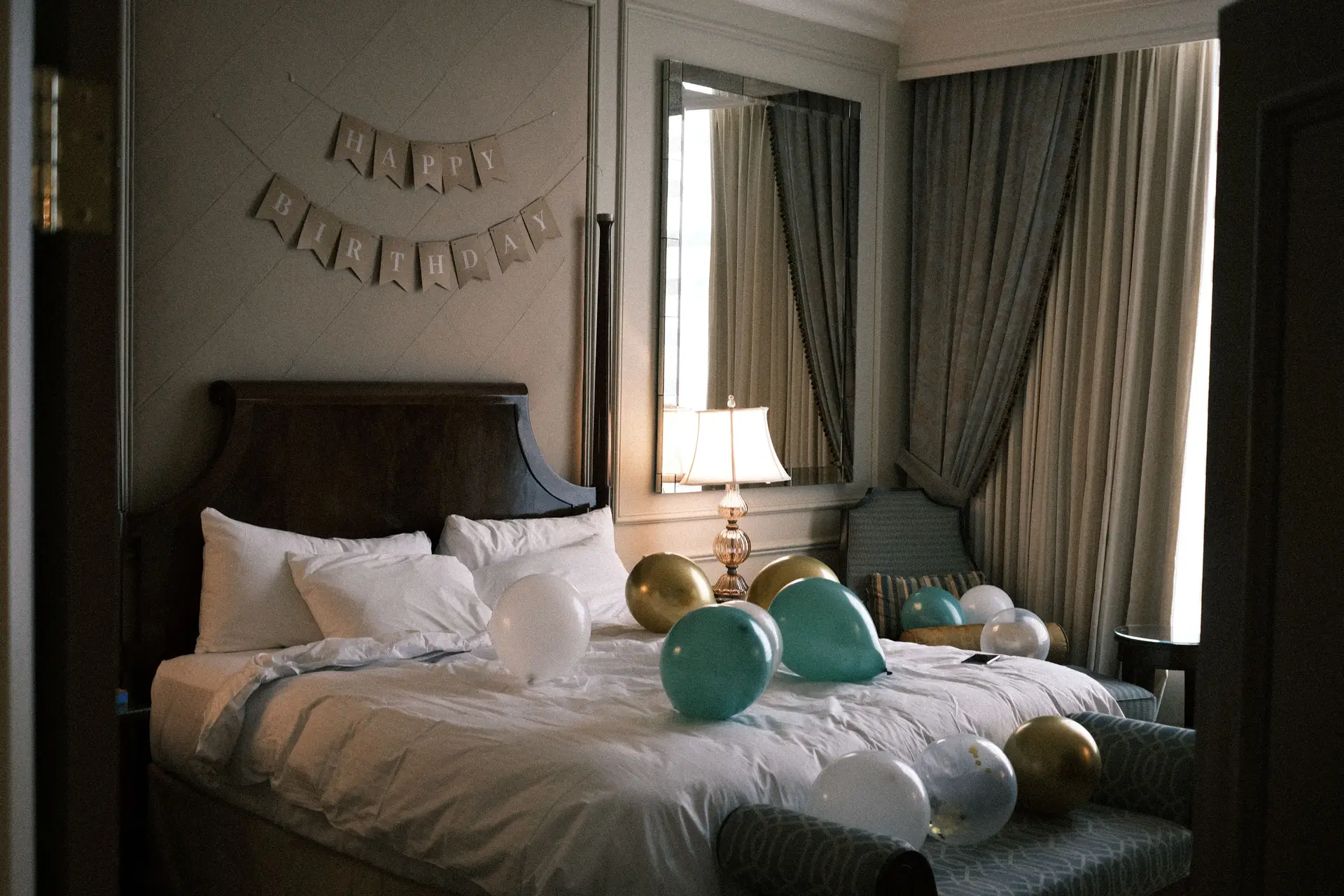Festive room setup